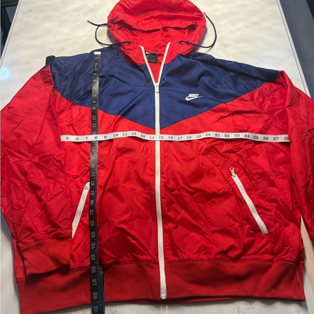 Nike Men's Red and Blue Windbreaker